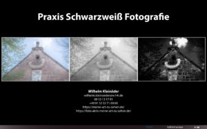 Script zum Kurs 'Praxis schwarzweiß Fotografie'